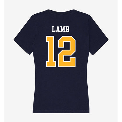 FLC - NCAA Women's Basketball : Katie Lamb - Women's V-Neck T-Shirt-1