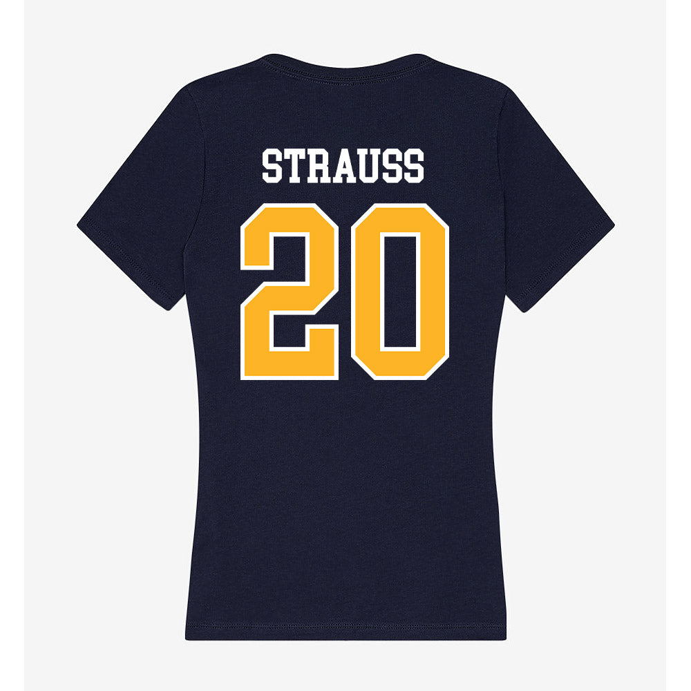 FLC - NCAA Women's Basketball : Kayde Strauss - Women's V-Neck T-Shirt-1