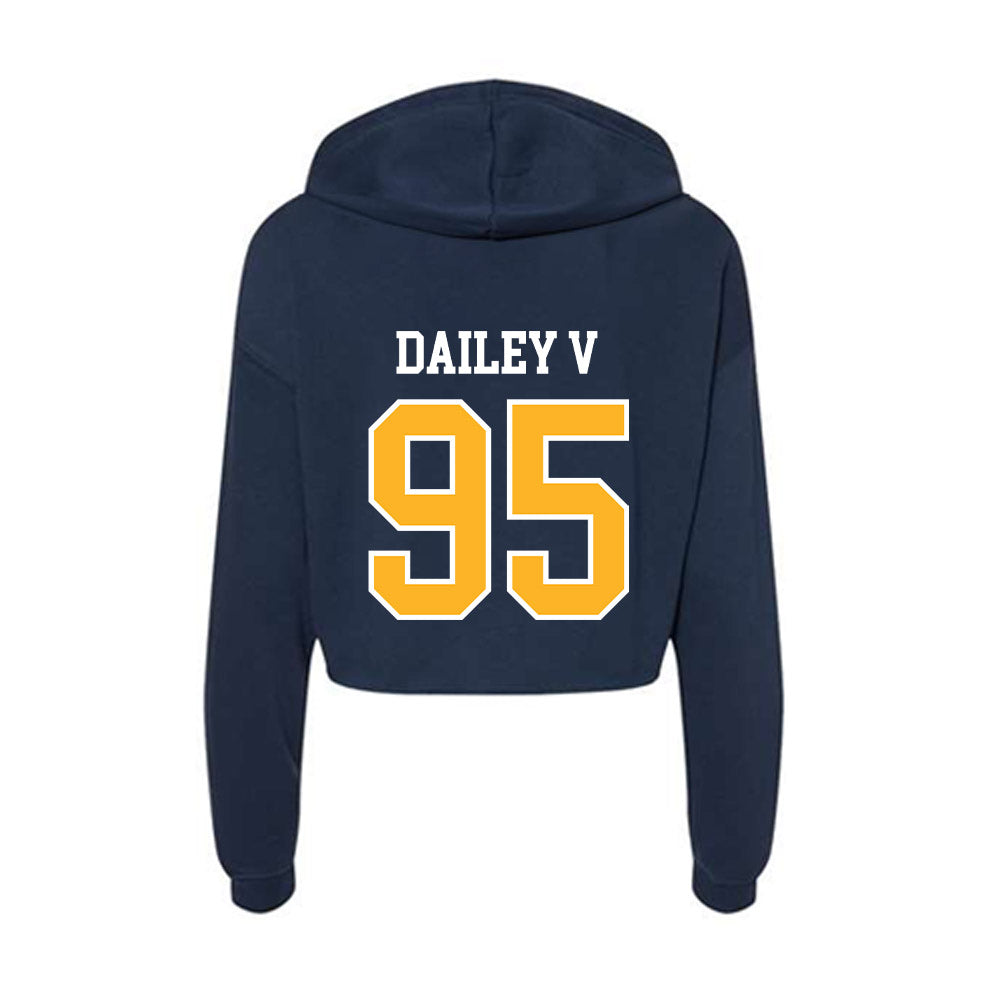 FLC - NCAA Football : MJ Dailey V - Women's Crop Fleece Hoodie-1