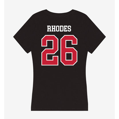 Lewis - NCAA Men's Lacrosse : Hawk Rhodes - Women's V-Neck T-Shirt-1