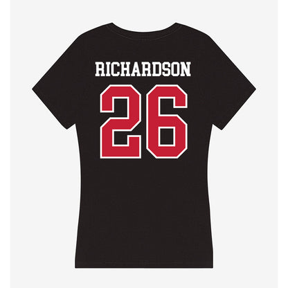 Lewis - NCAA Softball : Victoria Richardson - Women's V-Neck T-Shirt-1