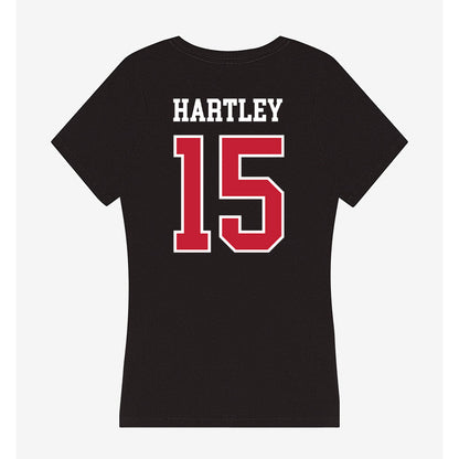 Lewis - NCAA Women's Lacrosse : Devyn Hartley - Women's V-Neck T-Shirt-1