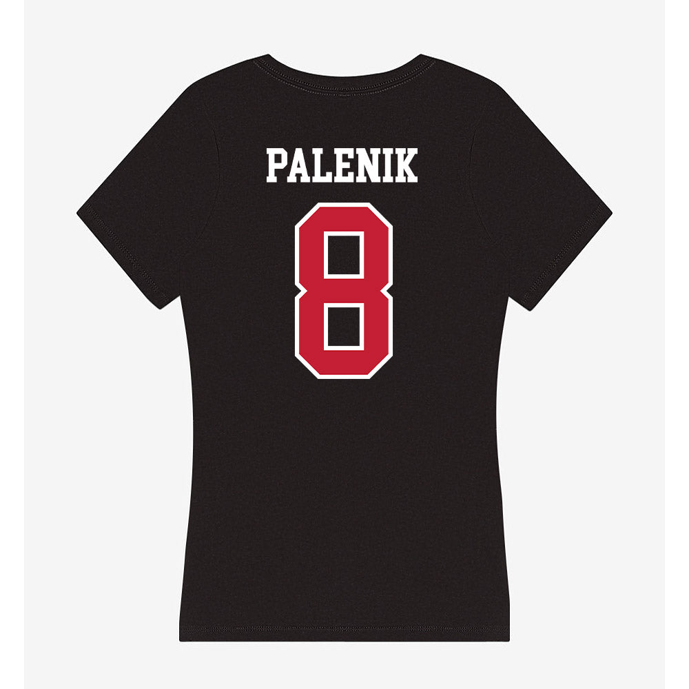 Lewis - NCAA Women's Lacrosse : Carmen Palenik - Women's V-Neck T-Shirt-1