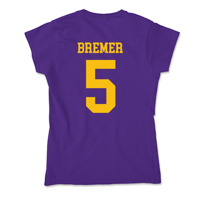 MNSU - NCAA Women's Basketball : Natalie Bremer - Soft Style Women’s T-Shirt-1