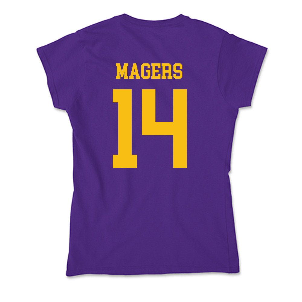 Minn. St. - NCAA Baseball : Louis Magers - Soft Style Women’s T-Shirt-1