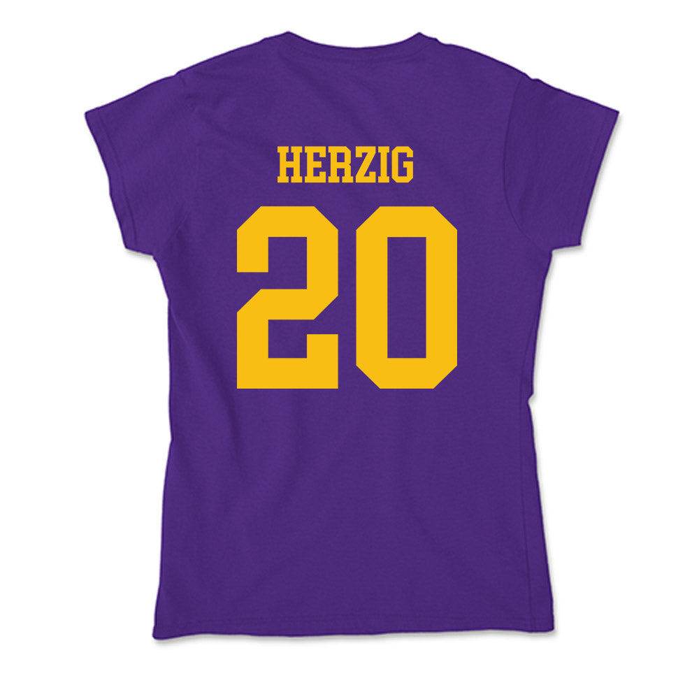 Minn. St. - NCAA Women's Basketball : Hannah Herzig - Soft Style Women’s T-Shirt-1