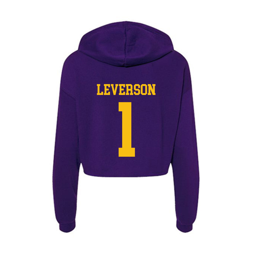 Minn. St. - NCAA Women's Basketball : Hannah Leverson - Women's Crop Fleece Hoodie-1