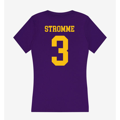Minn. St. - NCAA Women's Ice Hockey : Anika Stromme - Women's V-Neck T-Shirt-1