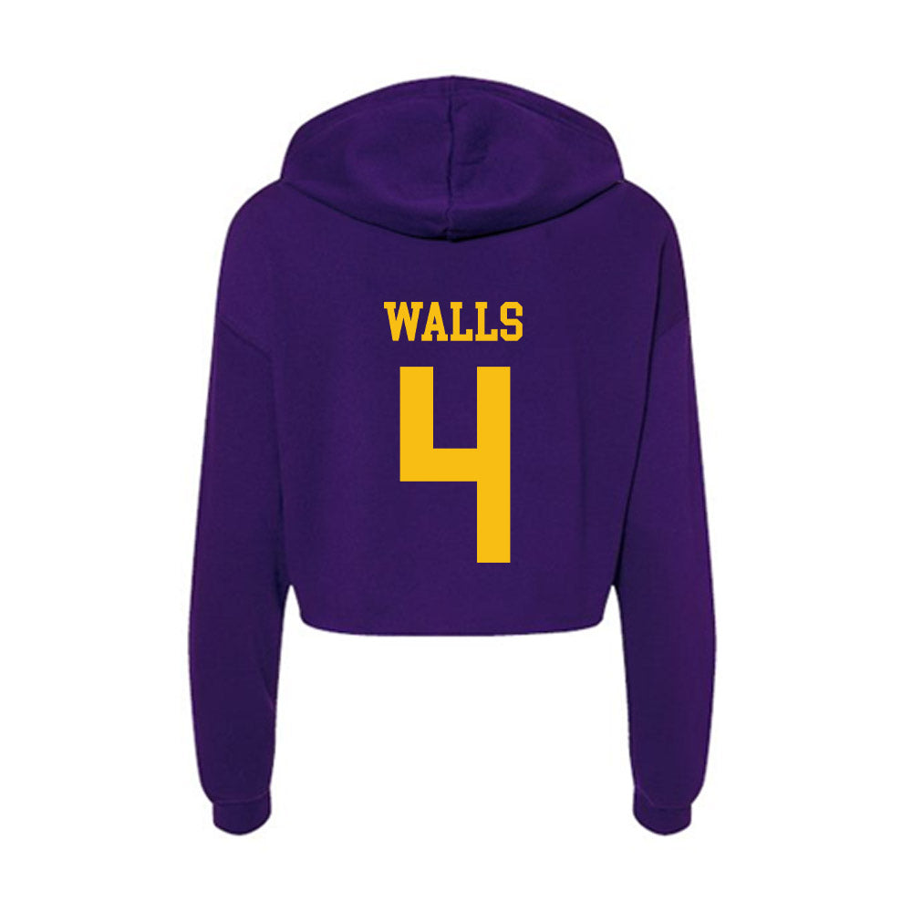 Minn. St. - NCAA Men's Basketball : Aric Walls - Women's Crop Fleece Hoodie-1