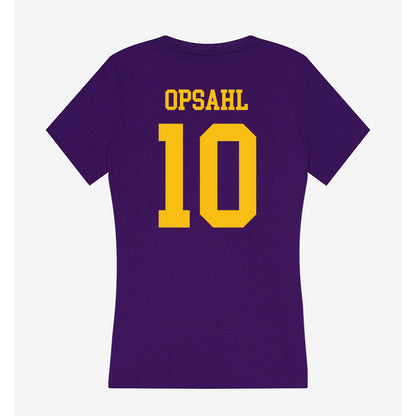 Minn. St. - NCAA Men's Basketball : Will Opsahl - Women's V-Neck T-Shirt-1