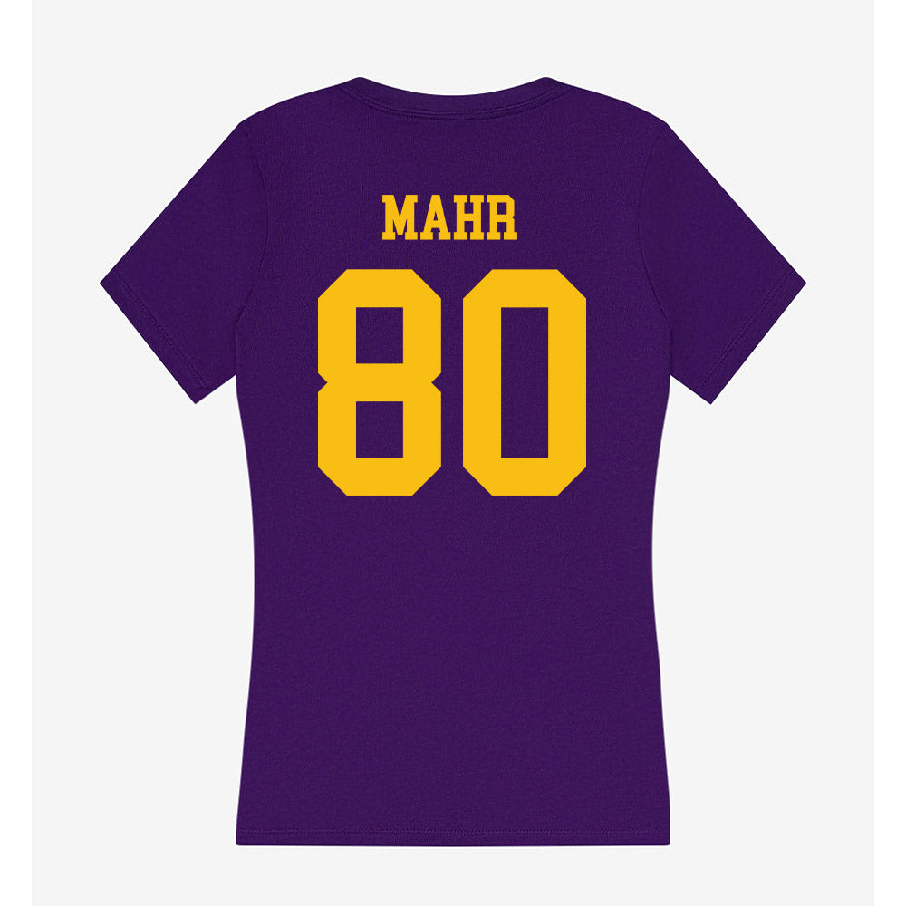 Minn. St. - NCAA Football : Madden Mahr - Women's V-Neck T-Shirt-1