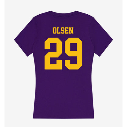 Minn. St. - NCAA Football : Gage Olsen - Women's V-Neck T-Shirt-1