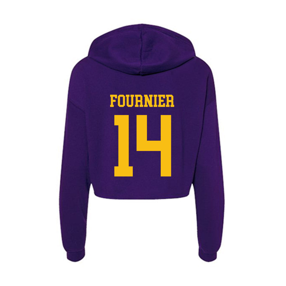 Minn. St. - NCAA Football : Connor Fournier - Women's Crop Fleece Hoodie-1