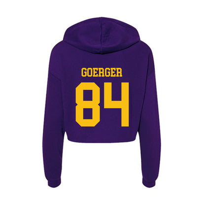 Minn. St. - NCAA Football : Bode Goerger - Women's Crop Fleece Hoodie-1