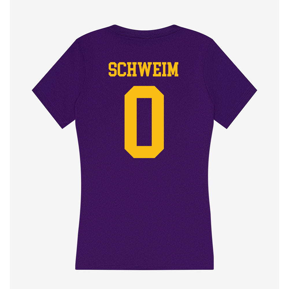 Minn. St. - NCAA Men's Basketball : Carson Schweim - Women's V-Neck T-Shirt-1