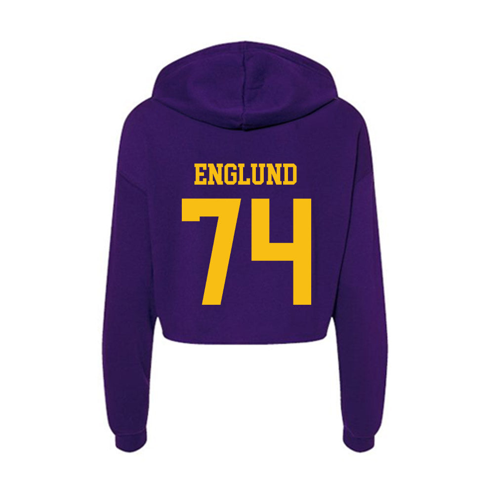 Minn. St. - NCAA Football : Thomas Englund - Women's Crop Fleece Hoodie-1