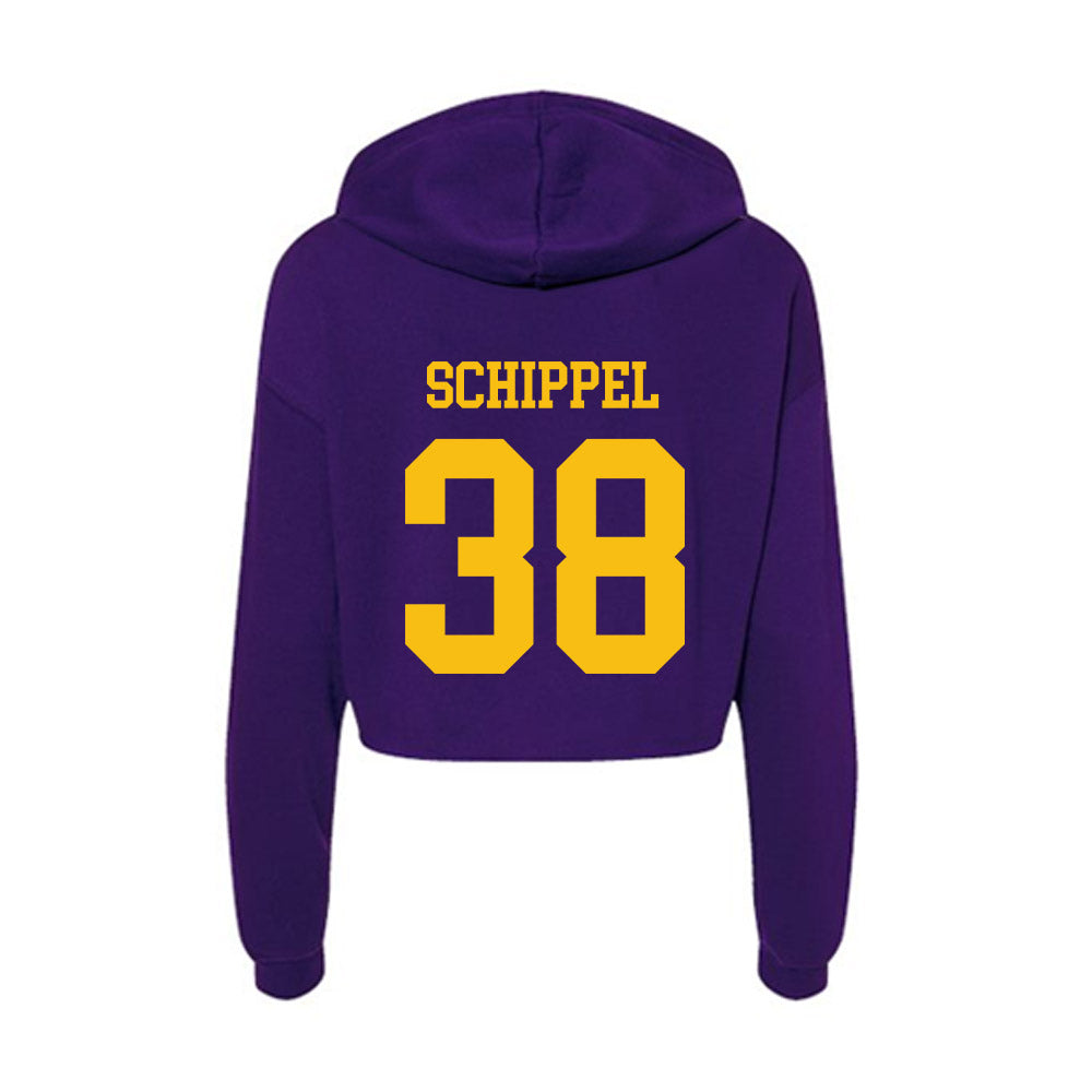 Minn. St. - NCAA Women's Ice Hockey : Jaya Schippel - Women's Crop Fleece Hoodie-1