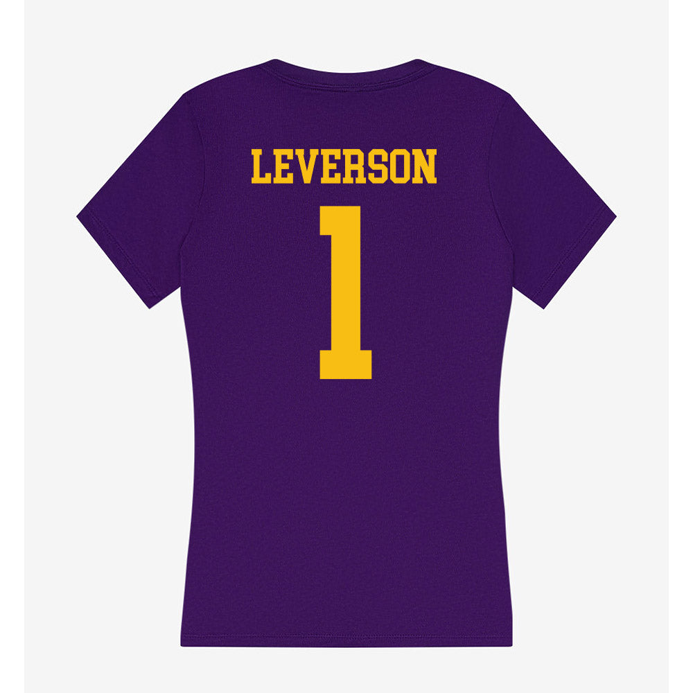 Minn. St. - NCAA Women's Basketball : Hannah Leverson - Women's V-Neck T-Shirt-1