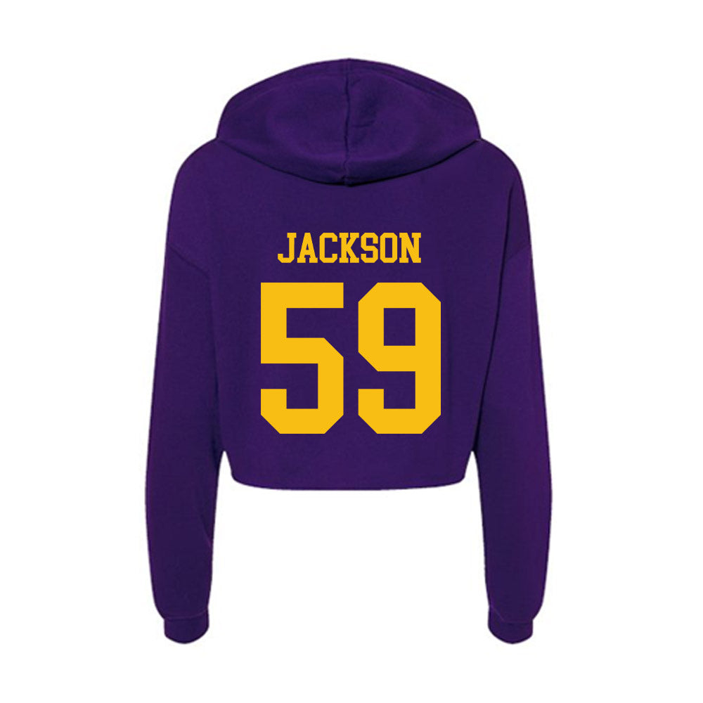 Minn. St. - NCAA Football : Jazarri Jackson - Women's Crop Fleece Hoodie-1