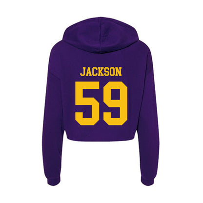 Minn. St. - NCAA Football : Jazarri Jackson - Women's Crop Fleece Hoodie-1