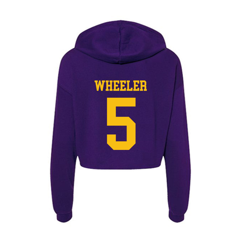 Minn. St. - NCAA Men's Ice Hockey : Mason Wheeler - Women's Crop Fleece Hoodie-1