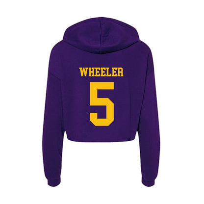 Minn. St. - NCAA Men's Ice Hockey : Mason Wheeler - Women's Crop Fleece Hoodie-1