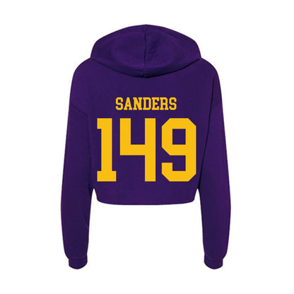 Minn. St. - NCAA Wrestling : Kain Sanders - Women's Crop Fleece Hoodie-1