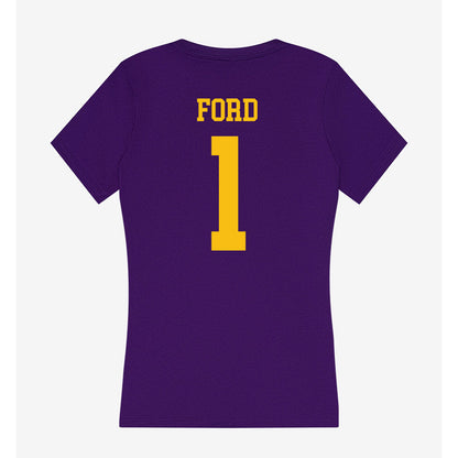 Minn. St. - NCAA Women's Soccer : Delaney Ford - Women's V-Neck T-Shirt-1