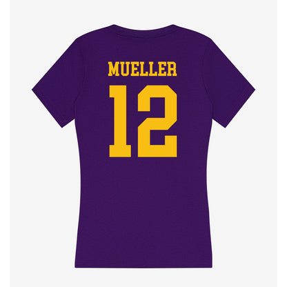 Minn. St. - NCAA Women's Basketball : Natalie Mueller - Women's V-Neck T-Shirt-1