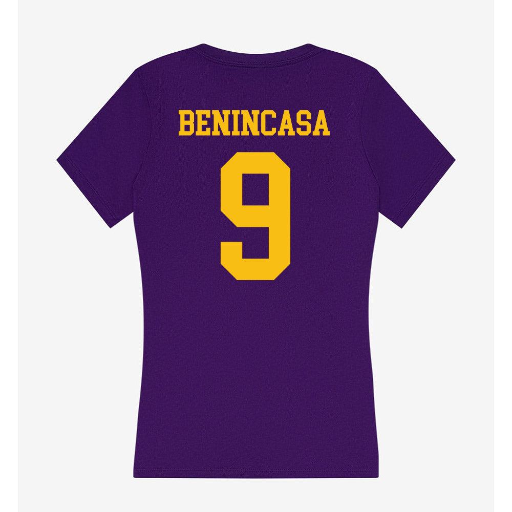 Minn. St. - NCAA Men's Ice Hockey : Luigi Benincasa - Women's V-Neck T-Shirt-1