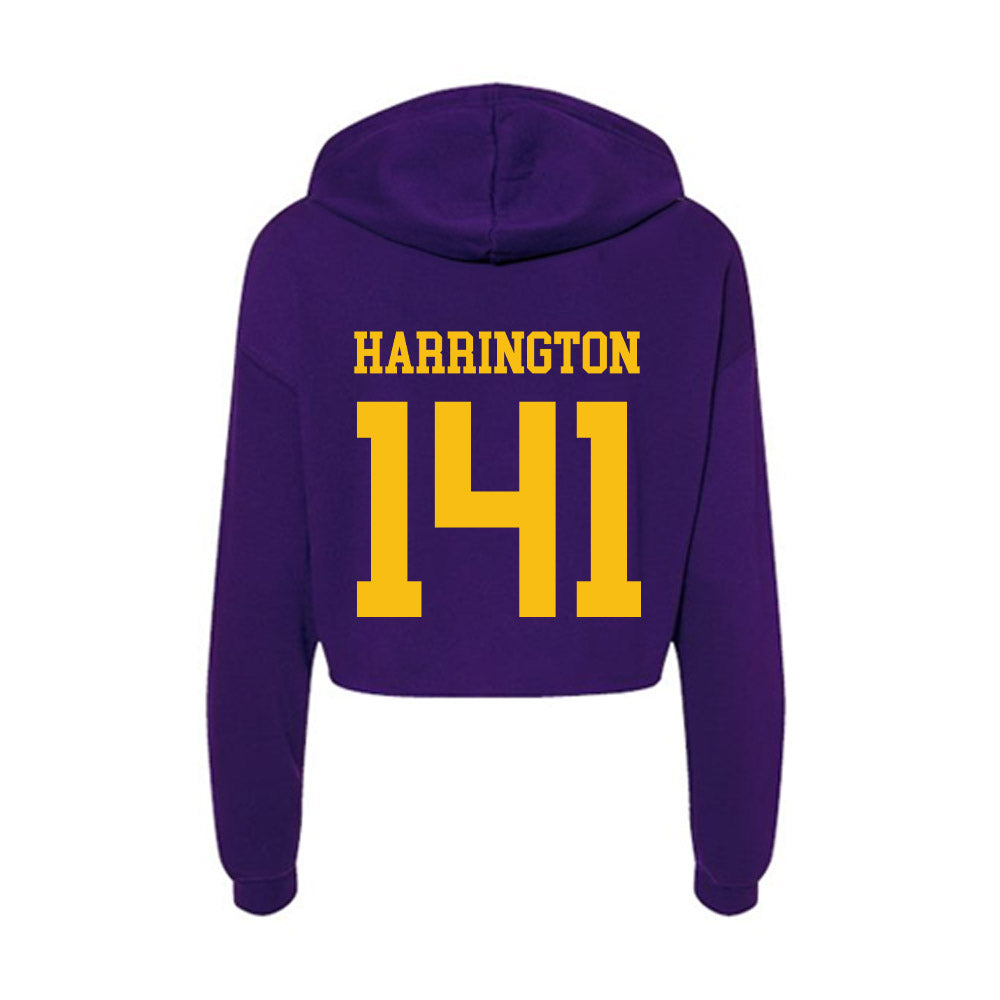 Minn. St. - NCAA Wrestling : Luke Harrington - Women's Crop Fleece Hooded Sweatshirt-1