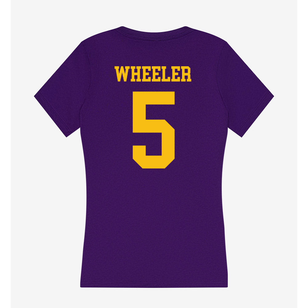Minn. St. - NCAA Men's Ice Hockey : Mason Wheeler - Women's V-Neck T-Shirt-1