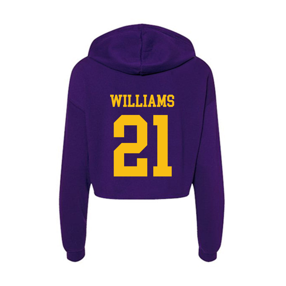 Minn. St. - NCAA Men's Ice Hockey : Finlay Williams - Women's Crop Fleece Hoodie-1