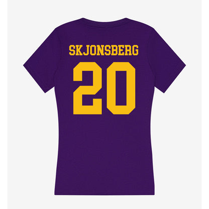 MNSU - NCAA Football : Spencer Skjonsberg - Women's V-Neck T-Shirt-1