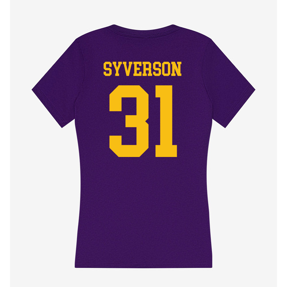 Minn. St. - NCAA Men's Ice Hockey : Matthew Syverson - Women's V-Neck T-Shirt-1