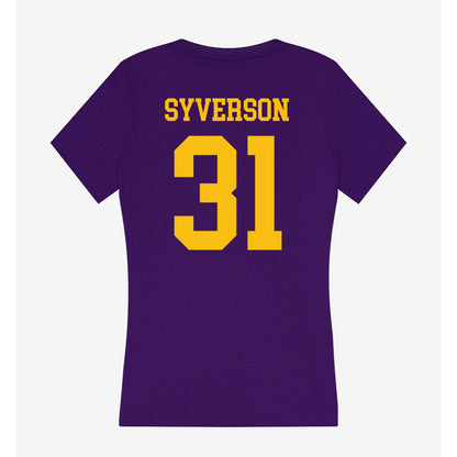Minn. St. - NCAA Men's Ice Hockey : Matthew Syverson - Women's V-Neck T-Shirt-1