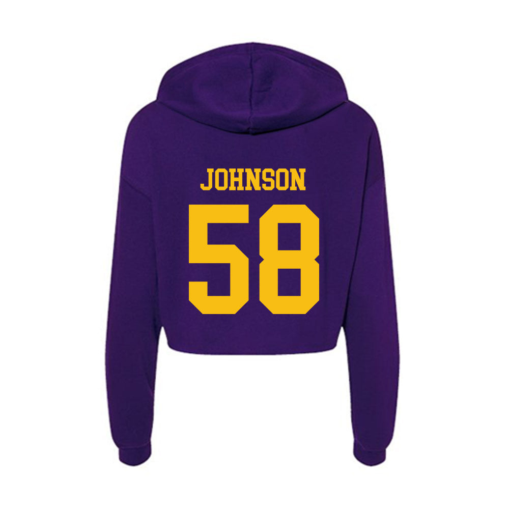 Minn. St. - NCAA Football : Alex Johnson - Women's Crop Fleece Hoodie-1