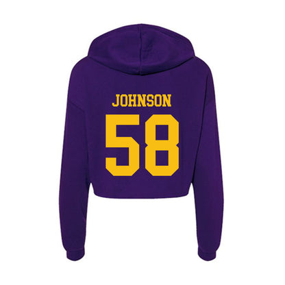 Minn. St. - NCAA Football : Alex Johnson - Women's Crop Fleece Hoodie-1