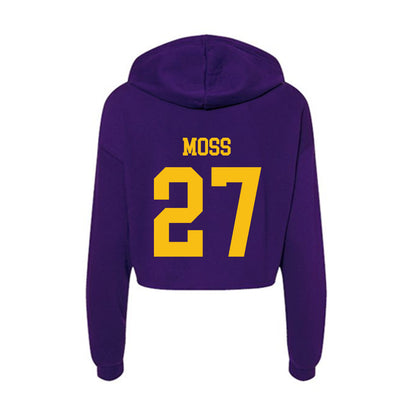 Minn. St. - NCAA Football : Tyler Moss - Women's Crop Fleece Hoodie-1