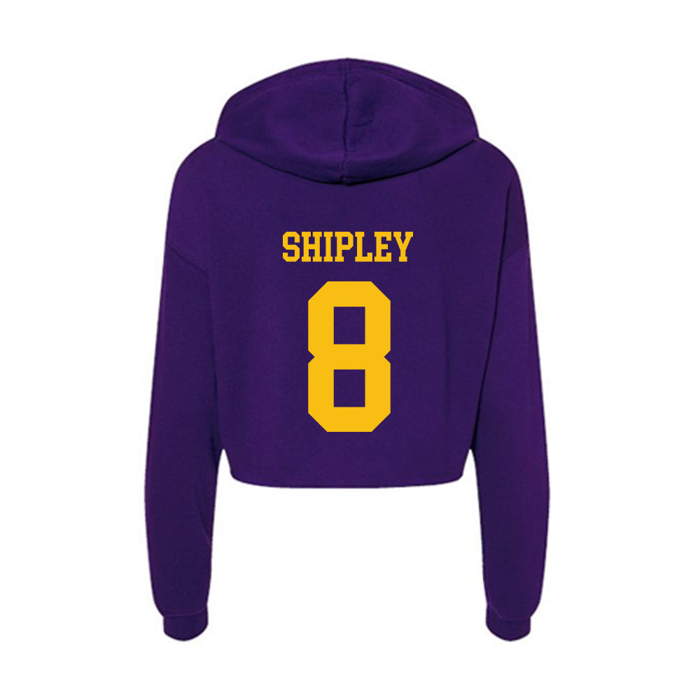 Minn. St. - NCAA Women's Ice Hockey : Bella Shipley - Women's Crop Fleece Hoodie-1