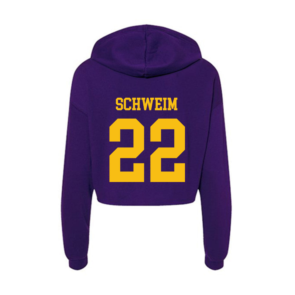 Minn. St. - NCAA Women's Basketball : Mackenzie Schweim - Women's Crop Fleece Hoodie-1