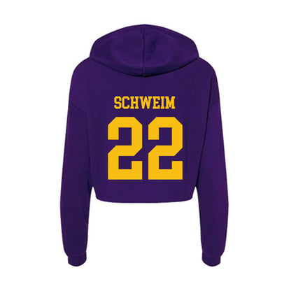 Minn. St. - NCAA Women's Basketball : Mackenzie Schweim - Women's Crop Fleece Hoodie-1