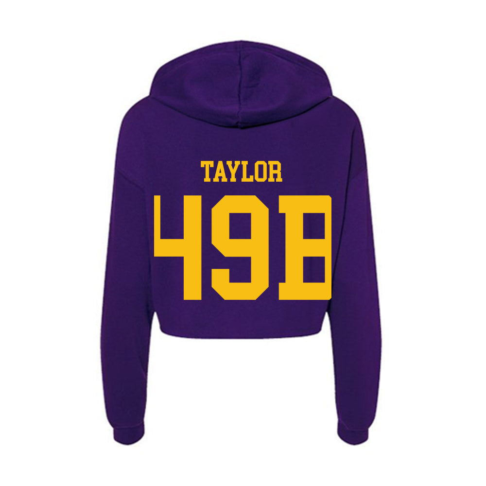 Minn. St. - NCAA Football : Talen Taylor - Women's Crop Fleece Hoodie-1