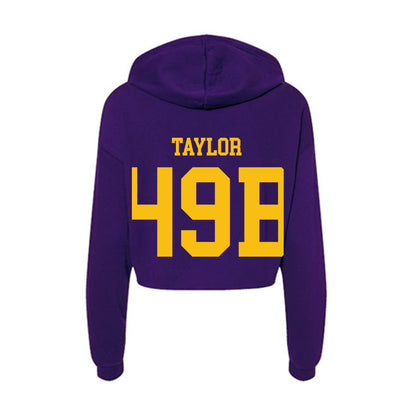 Minn. St. - NCAA Football : Talen Taylor - Women's Crop Fleece Hoodie-1