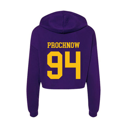 MNSU - NCAA Football : Miles Prochnow - Women's Crop Fleece Hoodie-1