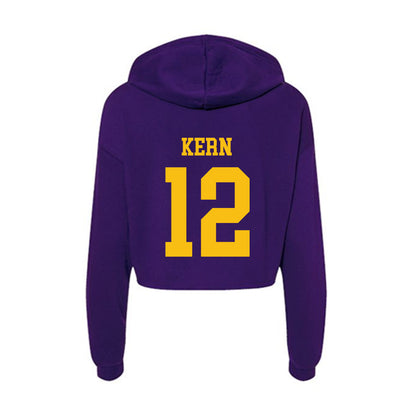 Minn. St. - NCAA Women's Volleyball : Emily Kern - Women's Crop Fleece Hoodie-1