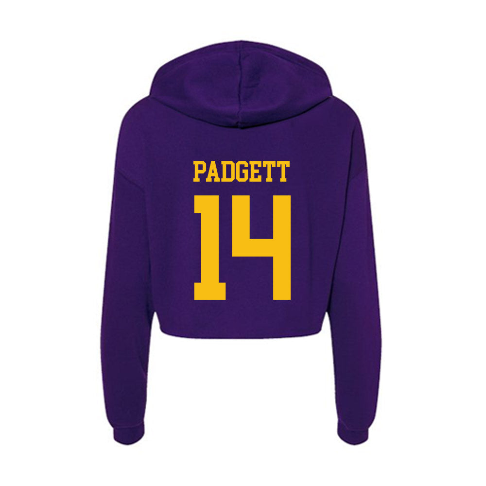 Minn. St. - NCAA Women's Basketball : Alyvia Padgett - Women's Crop Fleece Hooded Sweatshirt-1