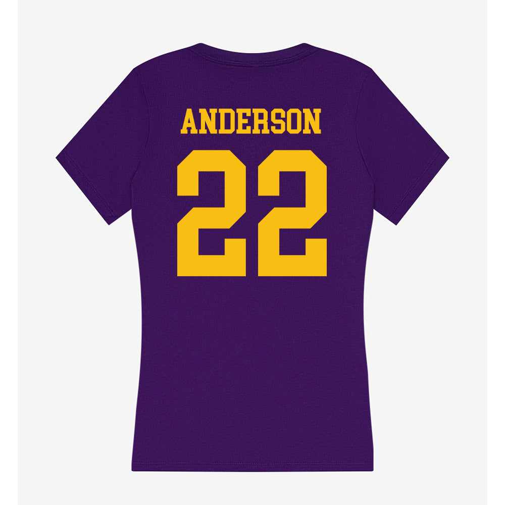 Minn. St. - NCAA Women's Ice Hockey : Tori Anderson - Women's V-Neck T-Shirt-1