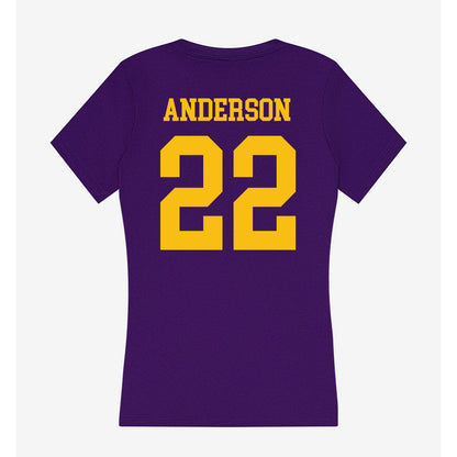 Minn. St. - NCAA Women's Ice Hockey : Tori Anderson - Women's V-Neck T-Shirt-1