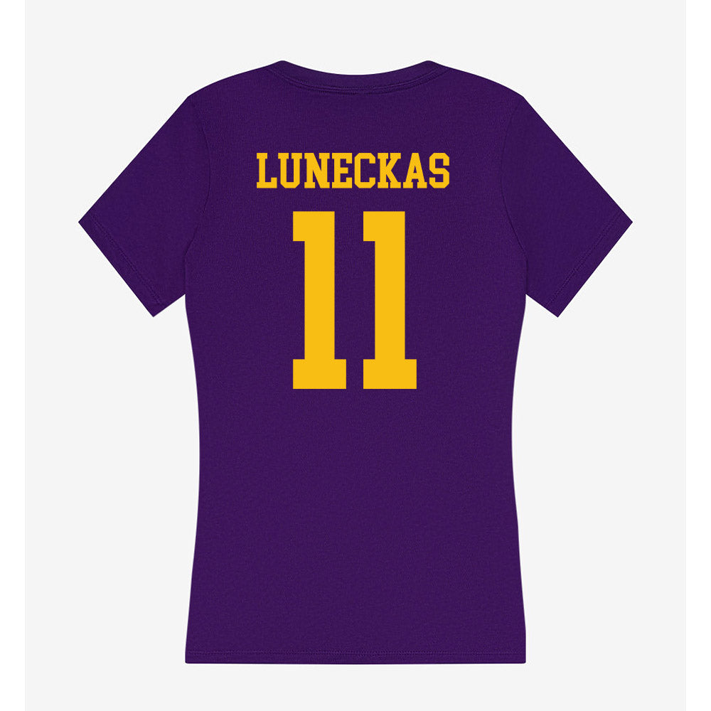 Minn. St. - NCAA Women's Basketball : Delaynie Luneckas - Women's V-Neck T-Shirt-1
